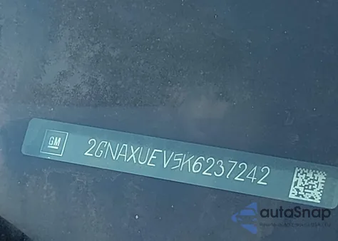 2019 Chevrolet Equinox Lt from USA, damaged, VIN 2GNAXUEV5K6237242